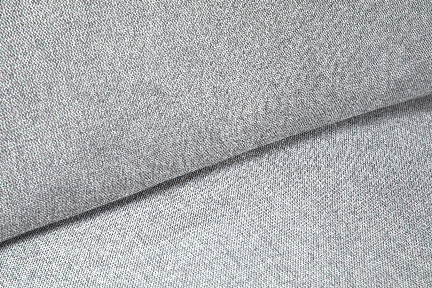 Sofa sectionnel modulaire Evolve de Scott Living 4 pièces en tissu d’apparence lin avec coussins en duvet et plumes - gris