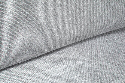 Sofa sectionnel modulaire Evolve de Scott Living 4 pièces en tissu d’apparence lin avec coussins en duvet et plumes - gris