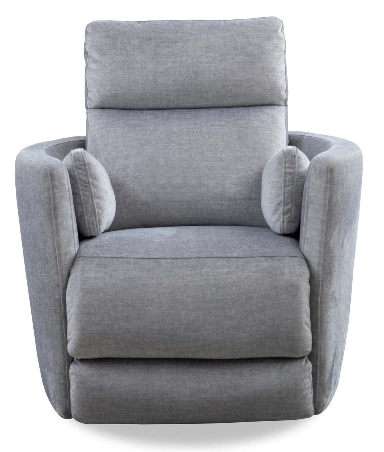 Fauteuil inclinable pivotant et coulissant en tissu Ember 36 - Coton argenté | Fauteuil pivotant, coulissant et inclinable Ember de 36 po en tissu - coton argenté