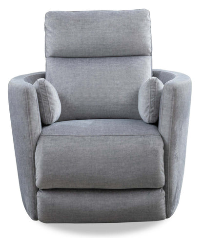 Fauteuil inclinable pivotant et coulissant en tissu Ember 36 - Coton argenté | Fauteuil pivotant, coulissant et inclinable Ember de 36 po en tissu - coton argenté