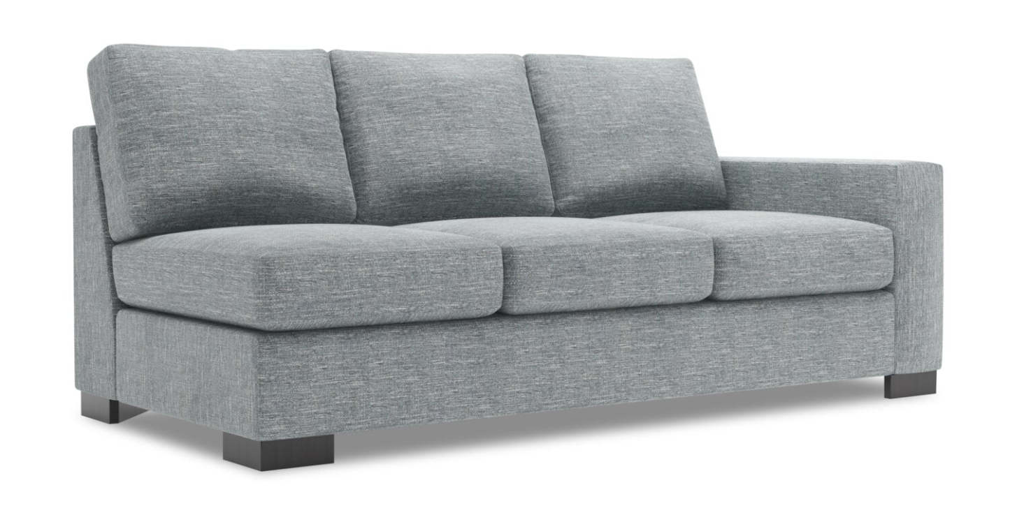 Canapé Lab Track RAF - Luna Pewter | Canapé de droite Track de la collection Sofa Lab - Luna Pewter | TR122291