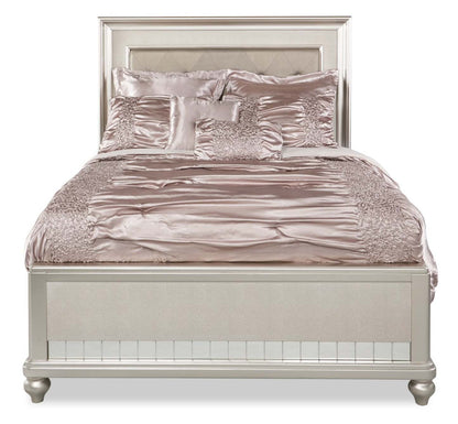 Ensemble d'édredon Beatrice 7 pièces pour grand lit - Taupe | Ensemble d'édredon Beatrice 7 pièces pour grand lit - taupe | BTRCE7QU