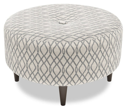 Pouf The Curve 31 en tissu, fabriqué au Canada par Sofa Lab (CURV1153) | Personnalisable