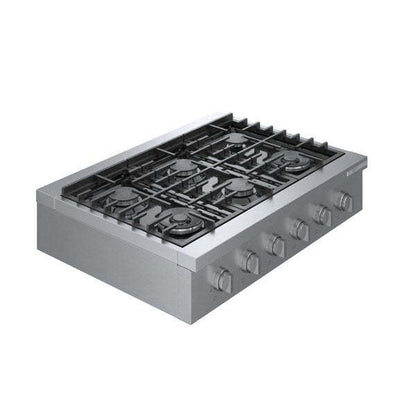 Table de cuisson à gaz à 6 brûleurs Bosch série 800 36 - RGM8658UC | Surface de cuisson à gaz Bosch de série 800 de 36 po à 6 brûleurs– RGM8658UC | RGM8658C