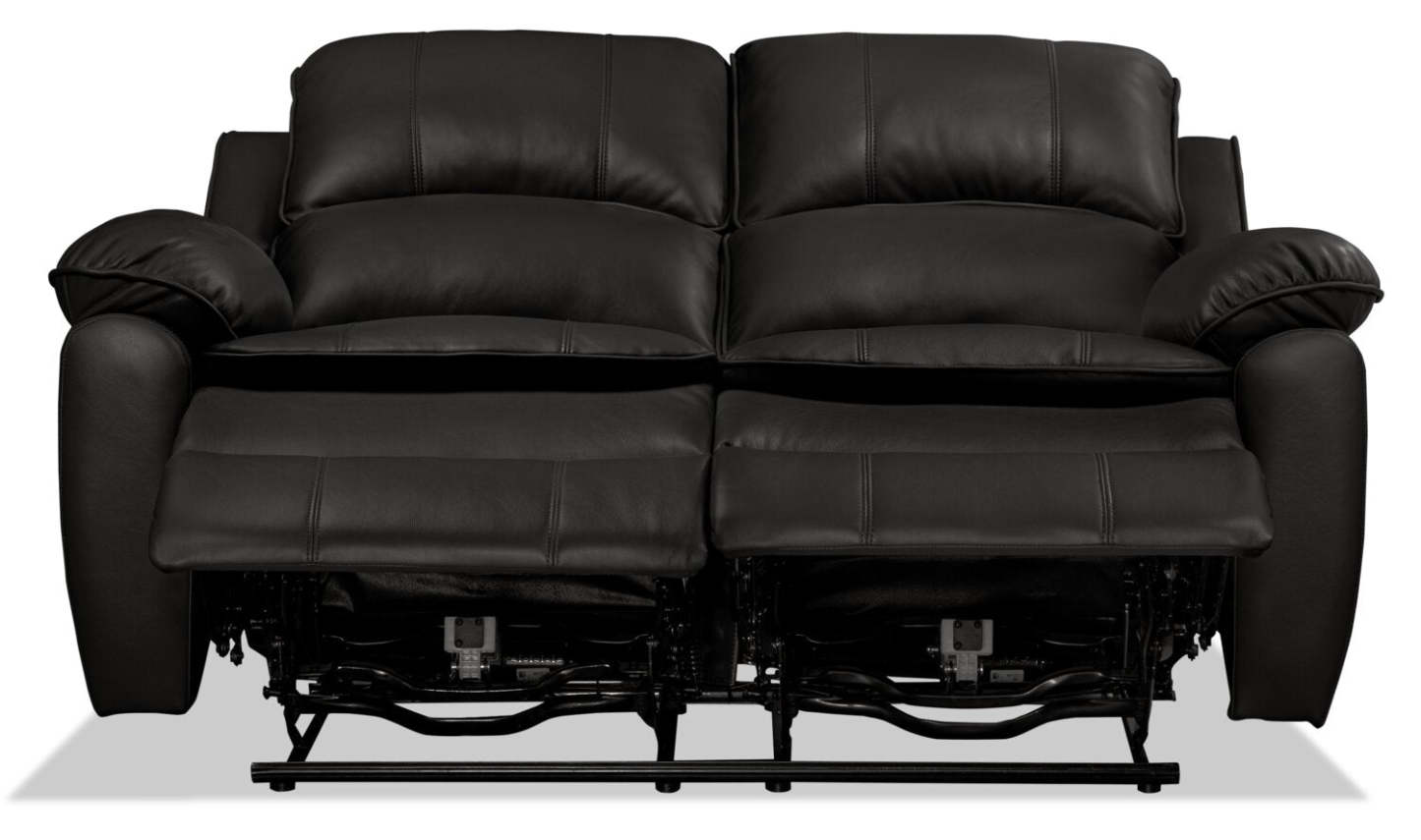 Causeuse à inclinaison électrique Chandler 60 en tissu d'apparence cuir - Gris | Causeuse à inclinaison électrique Chandler de 60 po en tissu d'apparence cuir - gris