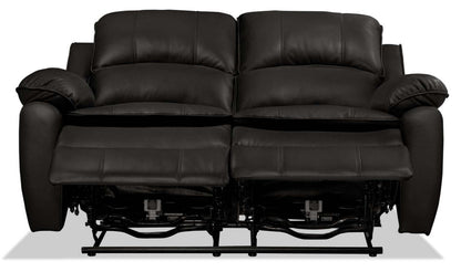 Causeuse à inclinaison électrique Chandler 60 en tissu d'apparence cuir - Gris | Causeuse à inclinaison électrique Chandler de 60 po en tissu d'apparence cuir - gris