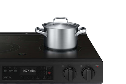 Cuisinière intelligente électrique encastrée Samsung de 6,3 pi³ avec commande vocale - acier inoxydable - NSE6DG8100…