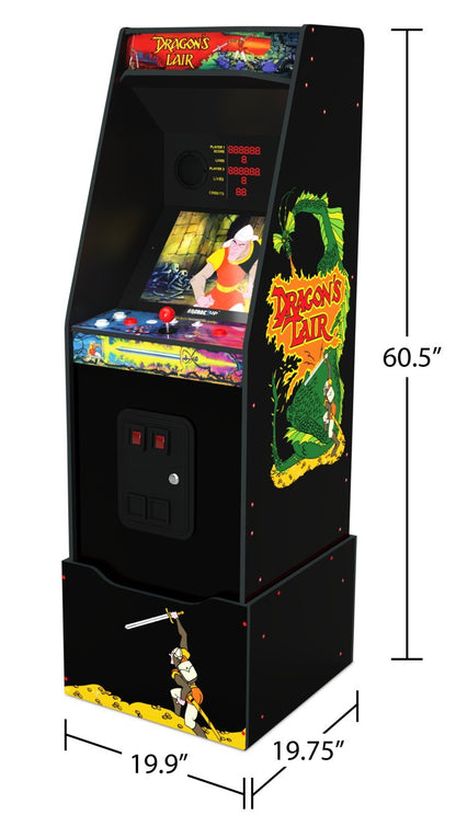 Arcade1Up Dragon's Lair® Arcade Cabinet avec Riser | Borne d'arcade Dragon's LairMD de Arcade1Up avec plateforme | DRAGONLR