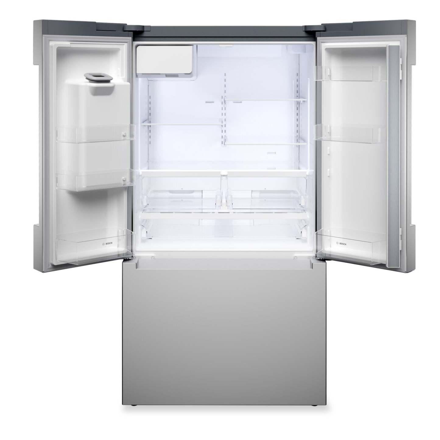 Bosch 36 26 Cu. Ft. 100 Series Smart French-Door Refrigerator - Stainless Steel - B36FD10ENS | Réfrigérateur intelligent Bosch série 100 de 36 po et de 26 pi3 à portes françaises - acier inoxydable - B36FD10ENS | B36FD10S