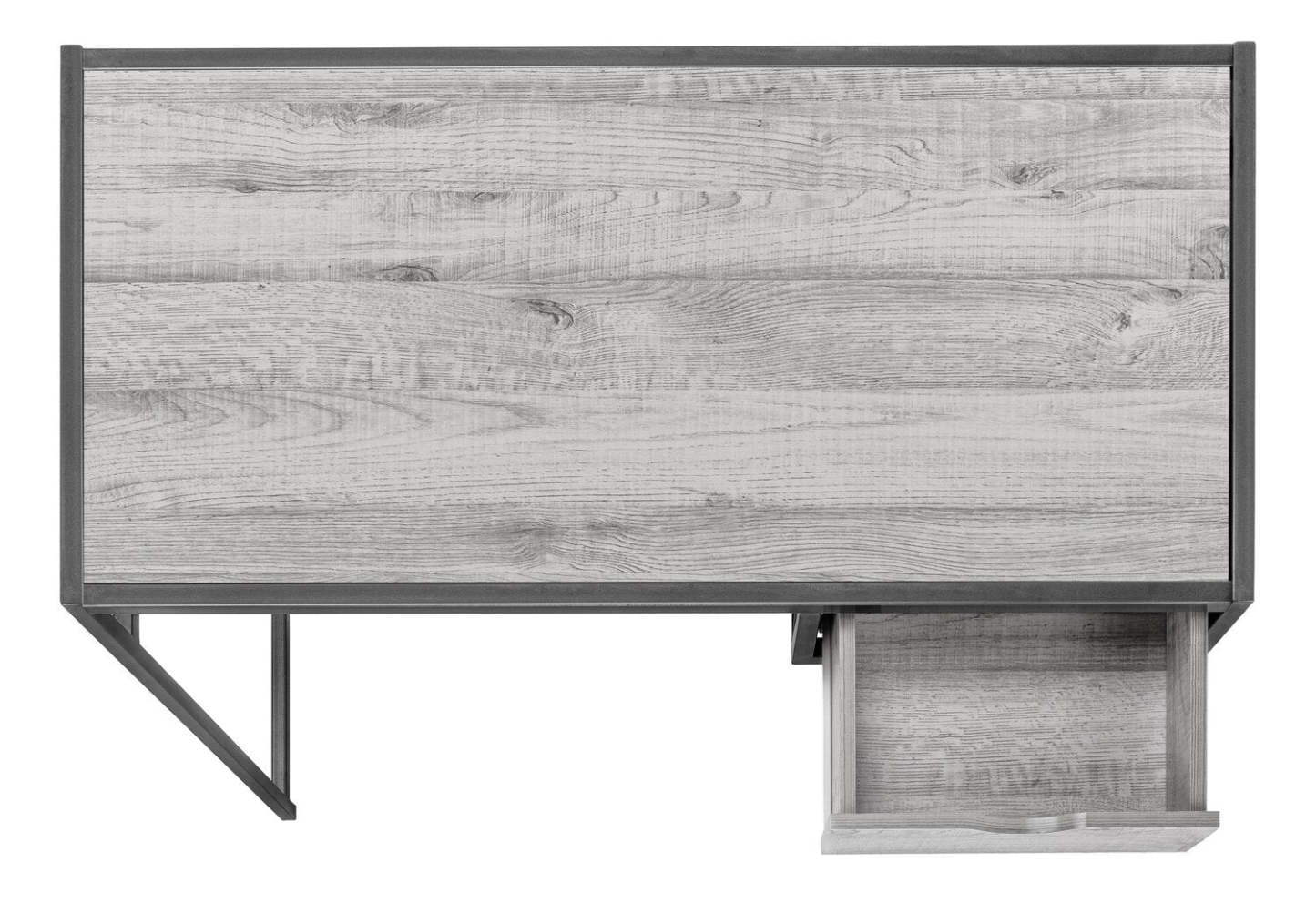Bureau Everly de 42,25 po avec tiroir - gris