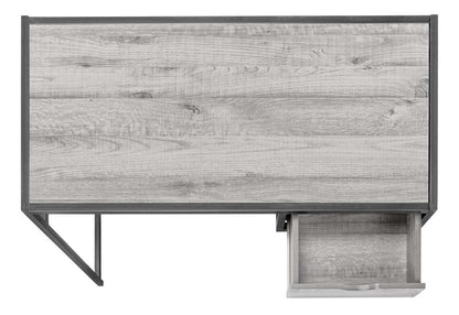 Bureau Everly de 42,25 po avec tiroir - gris