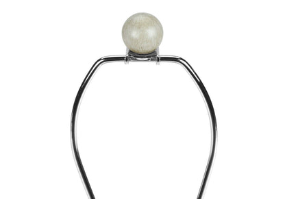 Lampe de table 24 po béton beige avec abat-jour blanc|Lampe de table de 24 po béton beige avec abat-jour blanc