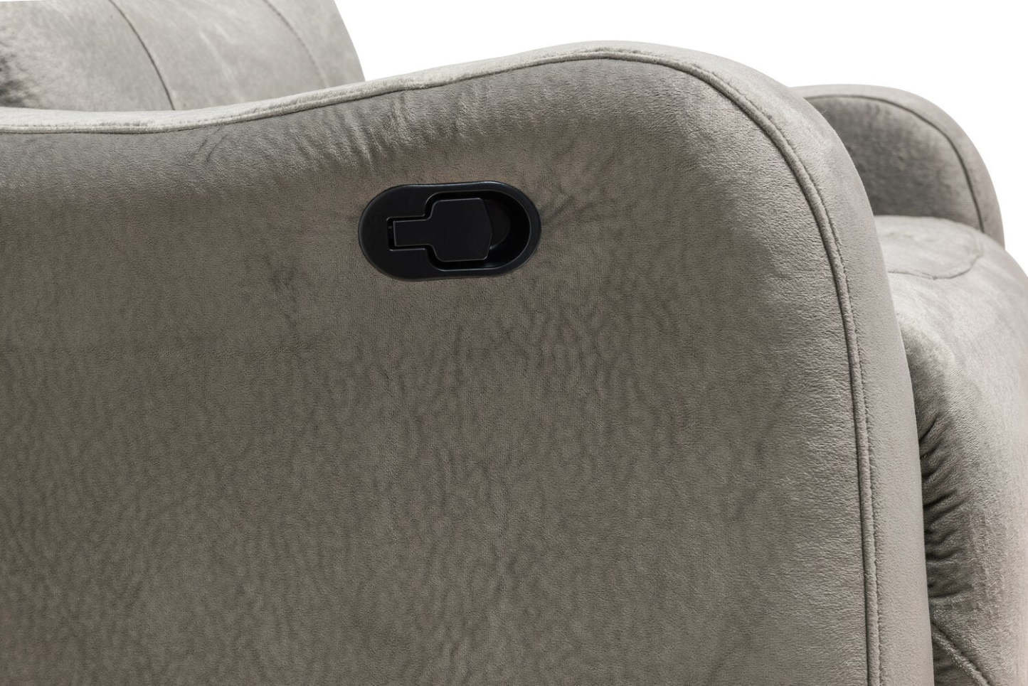 Fabriqué au Canada Fauteuil inclinable en tissu Everett 33,5 - Gris | Fauteuil inclinable Everett de 33,5 po fabriqué au Canada en tissu - gris