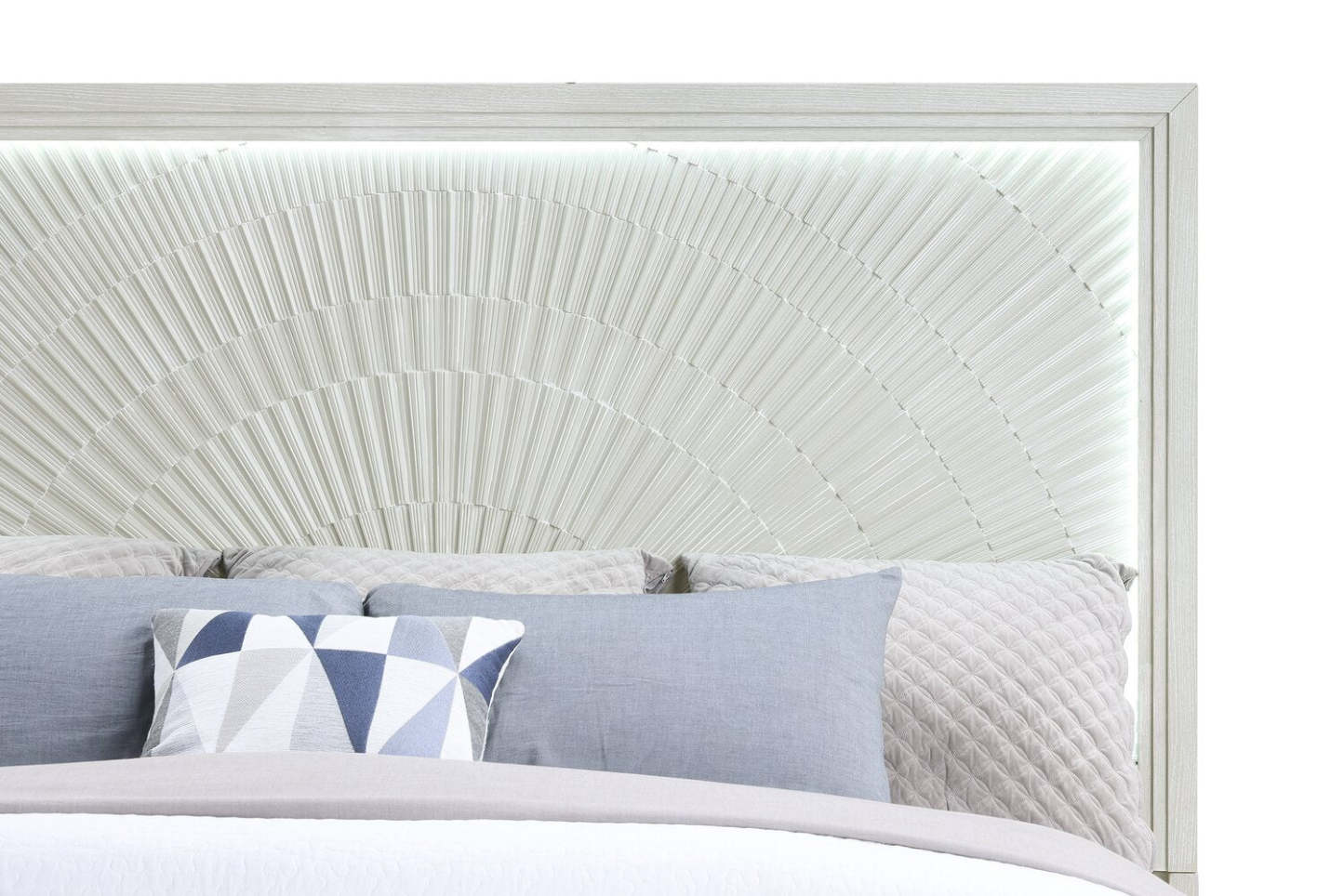 Lit à panneaux Vida avec tête de lit et cadre de lit, sable - format très grand lit | Lit à panneaux Vida avec tête de lit et cadre, sable - King Size