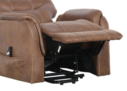 Landon 34 Microfibre Power Lift Reclining Chair - Brown | Fauteuil inclinable électrique Landon de 34 po en microfibre - brun