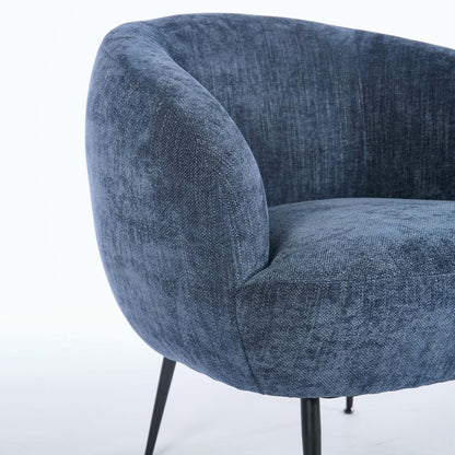 Fauteuil d'appoint en tissu bouclé Nova 28.7 - Bleu | Fauteuil d'appoint Nova de 28,7 po en tissu bouclé - bleu