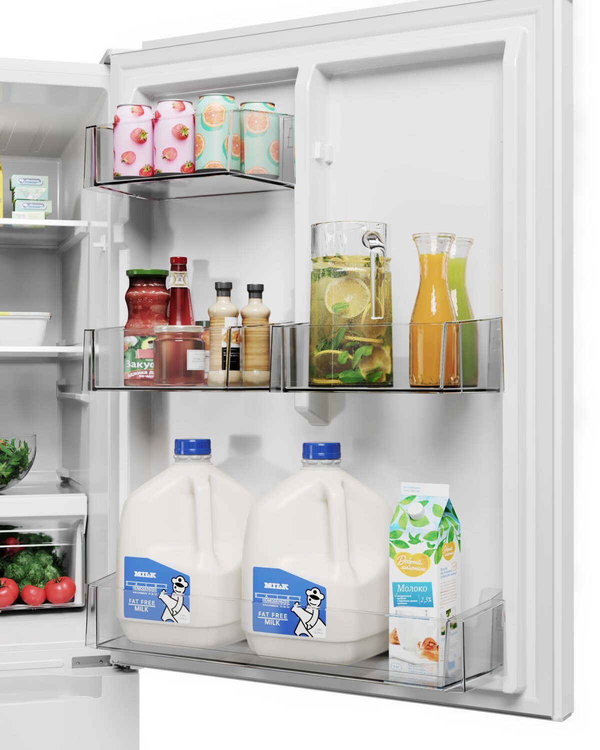 Midea 18,7 pi³ Réfrigérateur à congélateur inférieur - MRB19B7AWW | Réfrigérateur Midea de 18,7 pi³ à congélateur inférieur - MRB19B7AWW | MRB19B7W