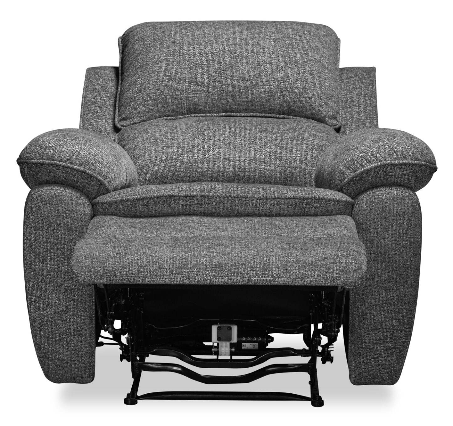 Chandler 37 Chenille Fabric Power Reclining Chair - Grey | Fauteuil inclinable électrique Chandler de 37 po en tissu de chenille - gris