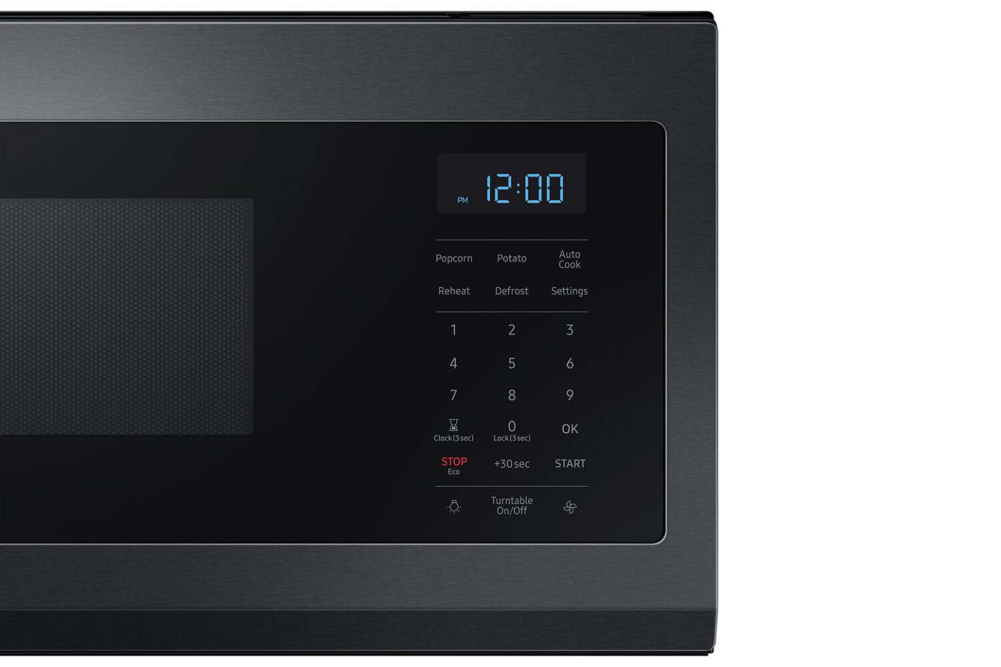 Samsung 1,1 Cu. Fort. Micro-ondes à hotte intégrée de 400 CFM - Acier inoxydable noir mat - ME11F7510MT/AC | Quatre à micro-ondes à hotte intégrée Samsung de 1,1 pi³ avec 400 pi³/min - acier inoxydable noir mat - ME11F7510MT/AC