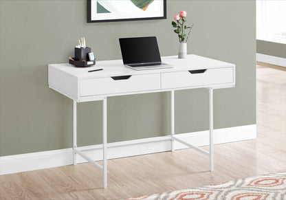 Bureau Butler 47.25 avec 2 tiroirs - Blanc|Bureau Butler de 47,25 po à 2 tiroirs - blanc