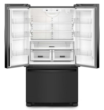 Whirlpool 36 20 pi3 Réfrigérateur de profondeur comptoir à portes françaises - noir - WRFC2036RB | Réfrigérateur Whirlpool de 20 pi3 et de 36 po de profondeur comptoir à portes françaises - noir - WRFC2036RB | WRFC20RB