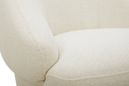 Fauteuil d'appoint pivotant Villa - Ivoire | Fauteuil d'appoint pivotant Villa - ivoire