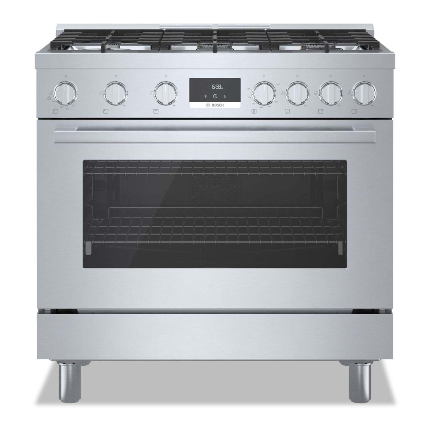 Cuisinière à gaz amovible Bosch de série 800 de 3,4 pi3 de style industriel - HGS8655UC | HGS8655U