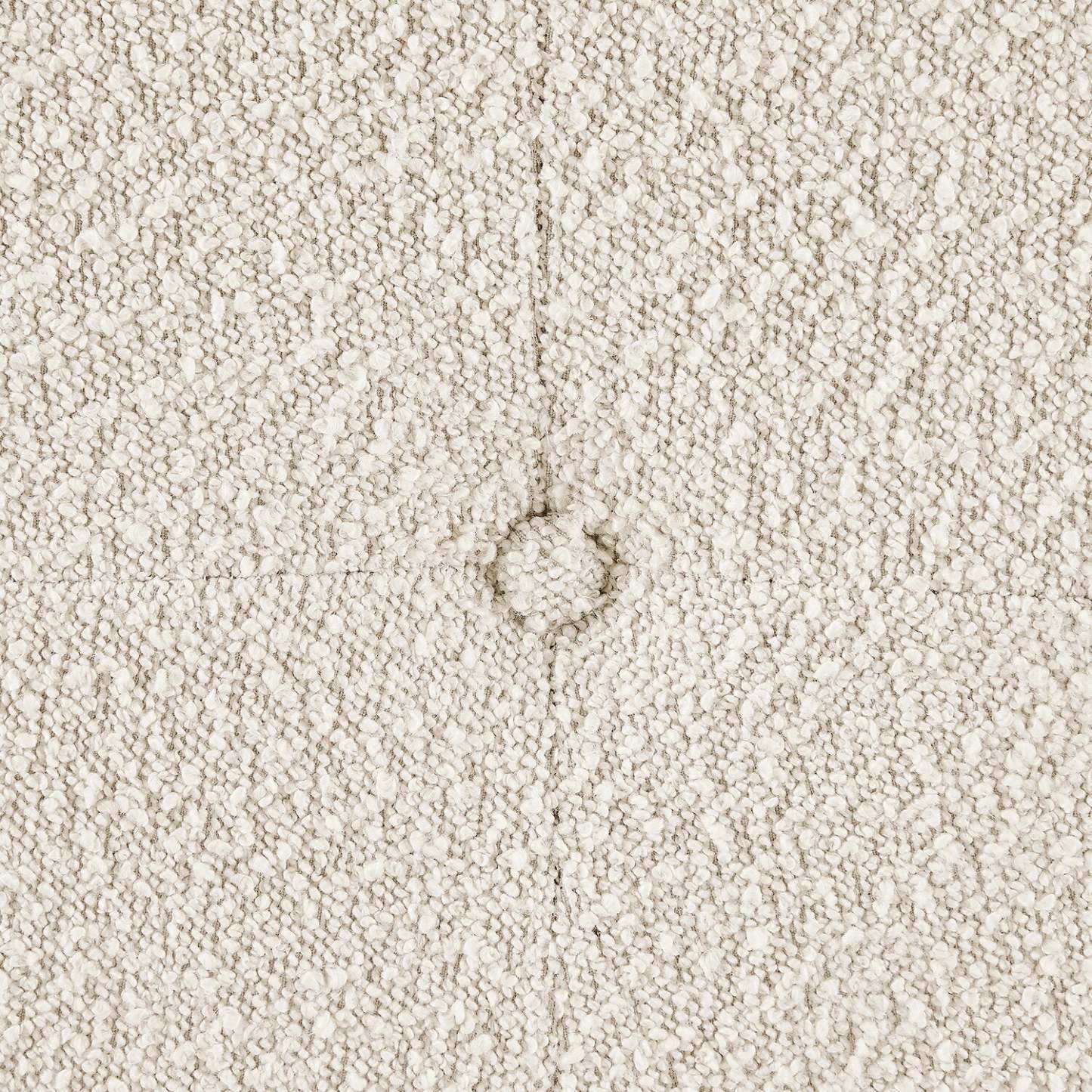 Ontario 14,75 po Pouf de rangement rond en tissu - blanc