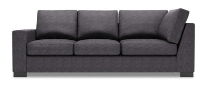 Sofa Lab Track LAF Sofa Return - Charbon de luxe | Sofa de gauche pour rallonge Track de la collection Sofa Lab - Charbon de luxe | TR152993