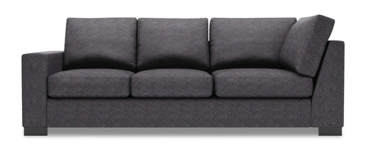 Sofa Lab Track LAF Sofa Return - Charbon de luxe | Sofa de gauche pour rallonge Track de la collection Sofa Lab - Charbon de luxe | TR152993
