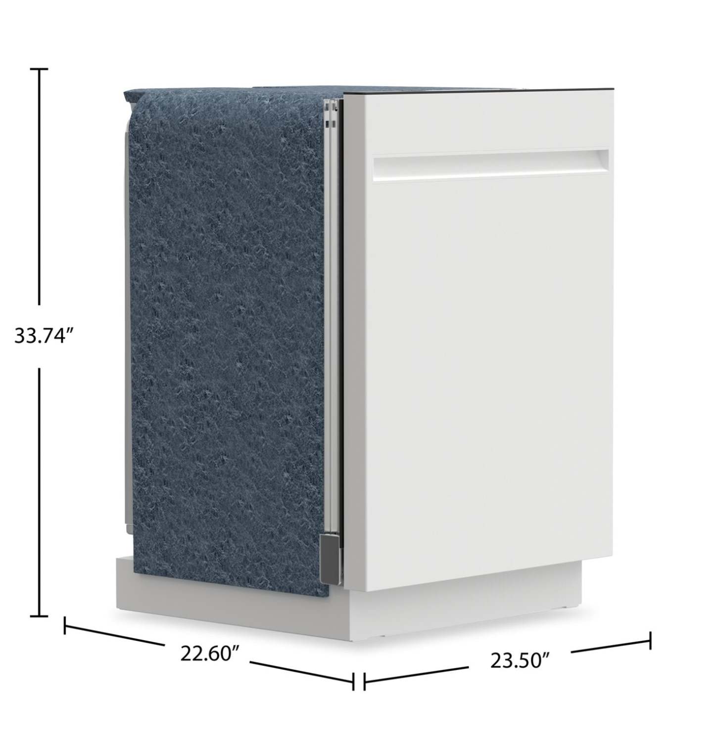 Lave-vaisselle GE 24" 50 dBA Top Control avec séchage à ouverture automatique - Blanc – GBT500SGVWW | Lave-vaisselle GE de 24 po et de 50 dBA avec commandes sur le dessus et séchage - blanc - GBT500SGVWW