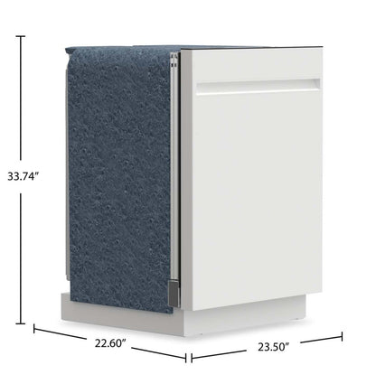 Lave-vaisselle GE 24" 50 dBA Top Control avec séchage à ouverture automatique - Blanc – GBT500SGVWW | Lave-vaisselle GE de 24 po et de 50 dBA avec commandes sur le dessus et séchage - blanc - GBT500SGVWW