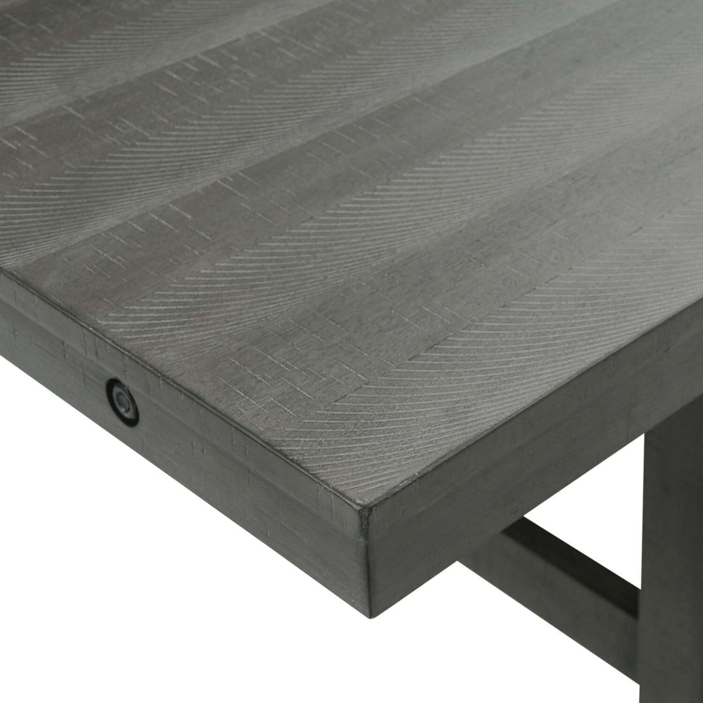 Table de salle à manger Alto avec extension 65-83 W, base à tréteaux - Gris | Table de salle à manger Alto de 65 po à 83 po (L) avec rallonge et base à tréteaux - grise