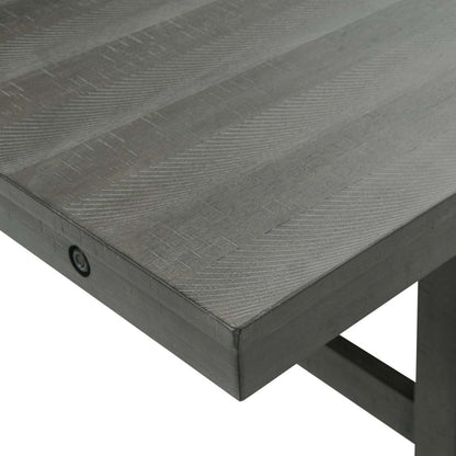 Table de salle à manger Alto avec extension 65-83 W, base à tréteaux - Gris | Table de salle à manger Alto de 65 po à 83 po (L) avec rallonge et base à tréteaux - grise
