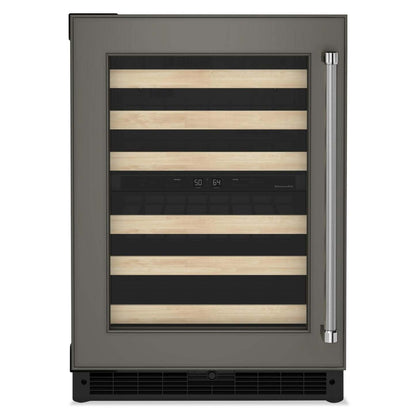 Réfrigérateur à vin KitchenAid de 24 po et de 5 pi³ sous le comptoir - panneau personnalisable - KUWL214KPA | KitchenAid 24 5 Cu. Ft. Undercounter Wine Refrigerator - Panel Ready - KUWL214KPA