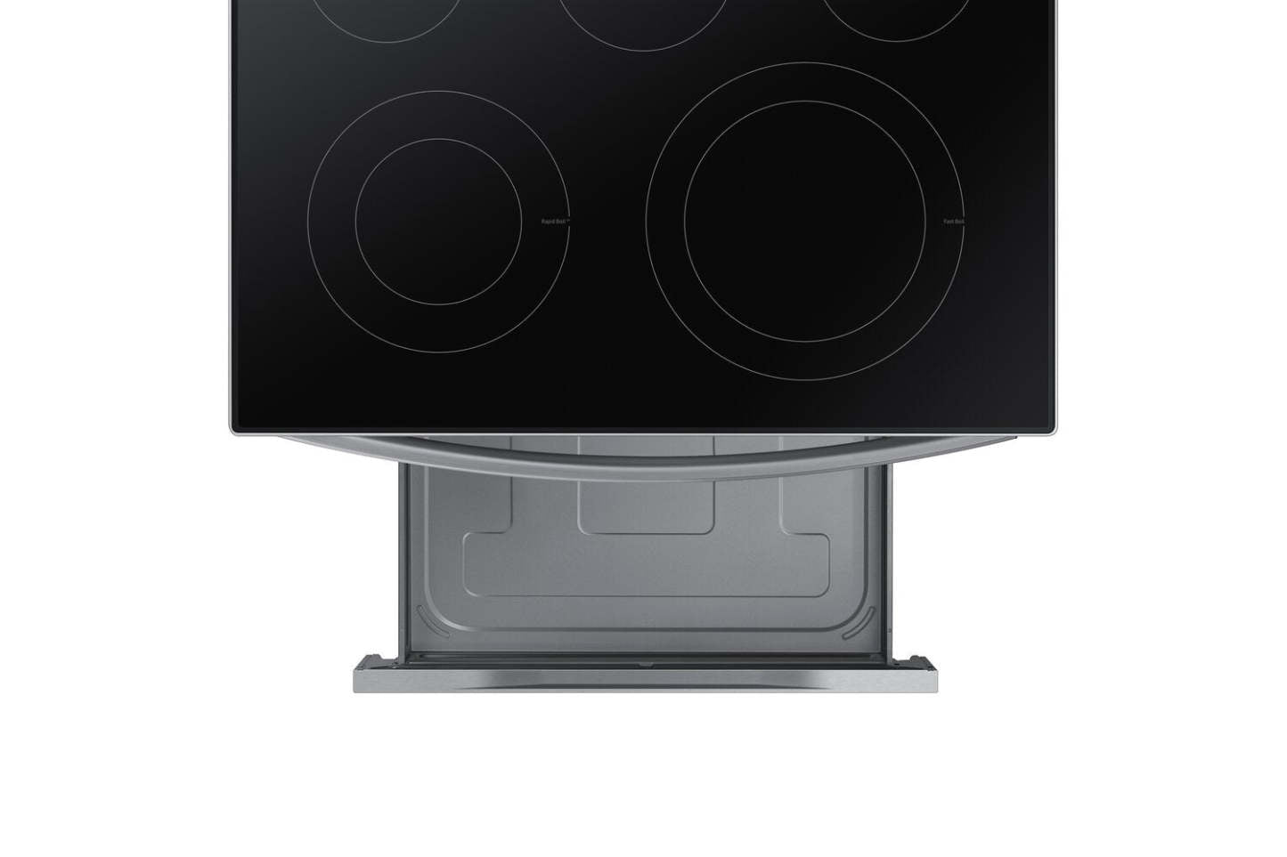 Cuisinière électrique intelligente amovible Samsung de 6,3 pi³ avec friture à air - acier inoxydable - NE63A6511SS/…