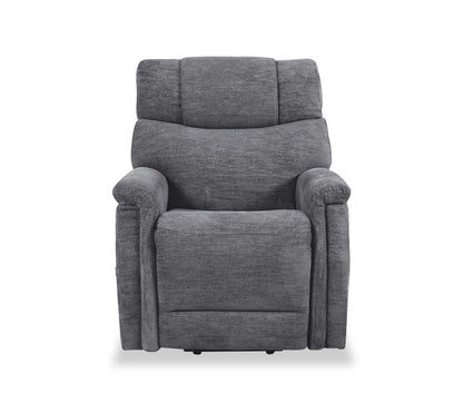 Claire 34 Fauteuil basculeur à inclinaison électrique en tissu de chenille - gris granite