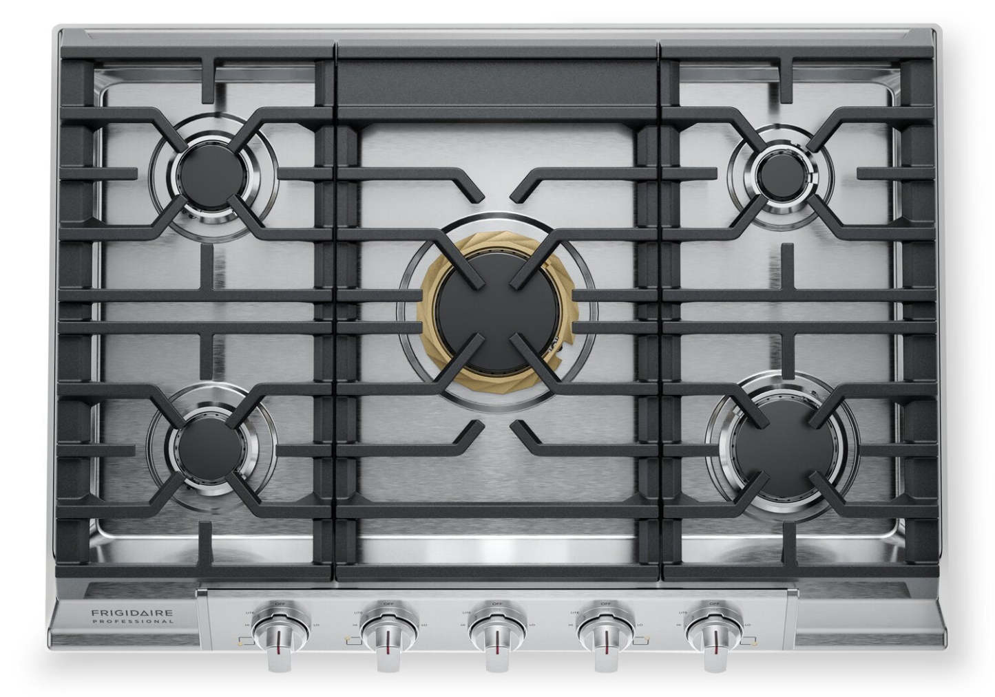 Frigidaire Professional 30 5-Burner Gas Cooktop - Stainless Steel - PCCG3080AS | Surface de cuisson à gaz Frigidaire Professional de 30 po à 5 brûleurs - acier inoxydable - PCCG3080AS | PCCG30AS