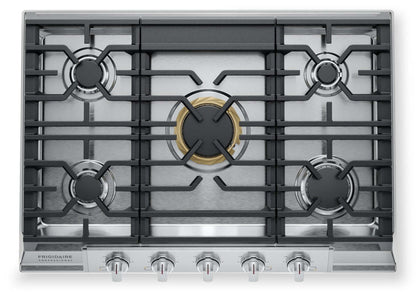 Frigidaire Professional 30 5-Burner Gas Cooktop - Stainless Steel - PCCG3080AS | Surface de cuisson à gaz Frigidaire Professional de 30 po à 5 brûleurs - acier inoxydable - PCCG3080AS | PCCG30AS