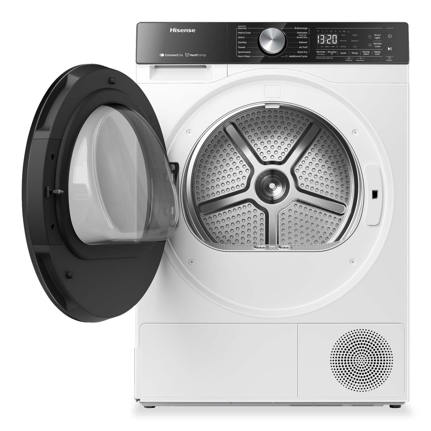 Sécheuse Hisense de 24 po et 4,5 pi3 avec technologie de pompe à chaleur sans conduit - blanche - DH5S452BW | Hisense 24 4.5 Cu. Ft. Dryer with Ventless Heat Pump Technology - White - DH5S452BW