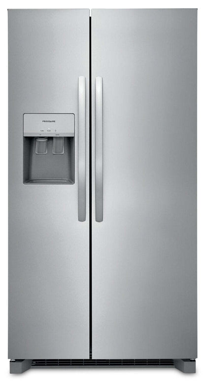 Réfrigérateur Frigidaire de 25,6 pi³ et de 36 po de profondeur standard à compartiments juxtaposés - Acier inoxydable - FRSS2623A… | Réfrigérateur Frigidaire de 25,6 pi³ et de 36 po de profondeur standard à compartiments juxtaposés…