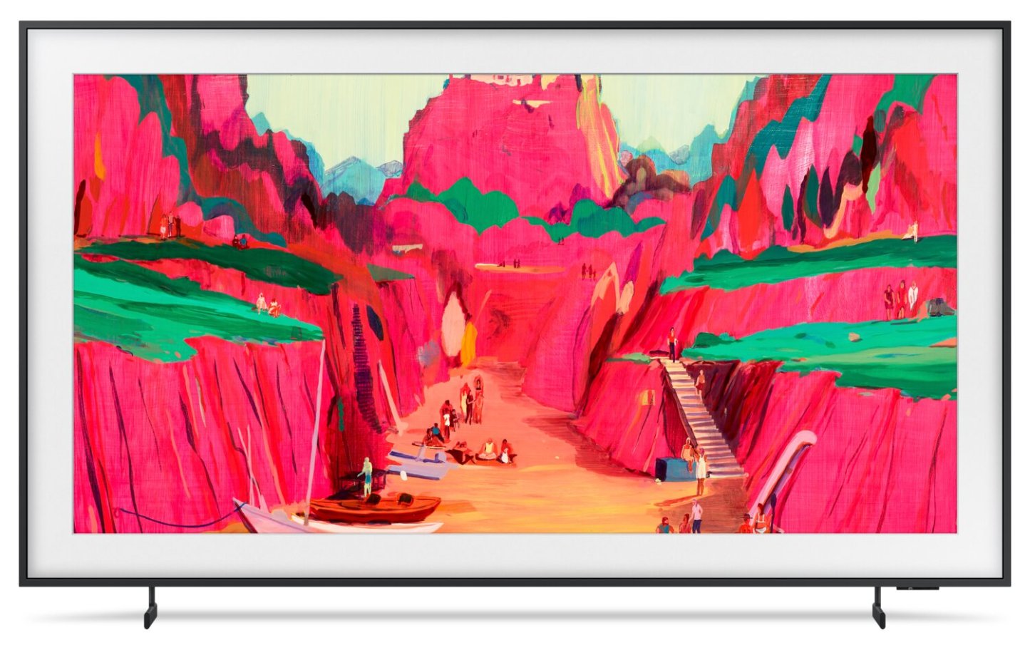 SAMSUNG 85 LS03FW The Frame Neo QLED Vision AI 4K UHD Smart Tizen OS TV (QN85LS03FWFXZC) - Modèle 2025 | Téléviseur intelligent Neo QLED SAMSUNG LS03FW The Frame UHD 4K de 85 po avec Vision AI et système d’exploitation Tizen (QN85LS03FWFXZC) - modèle 2025