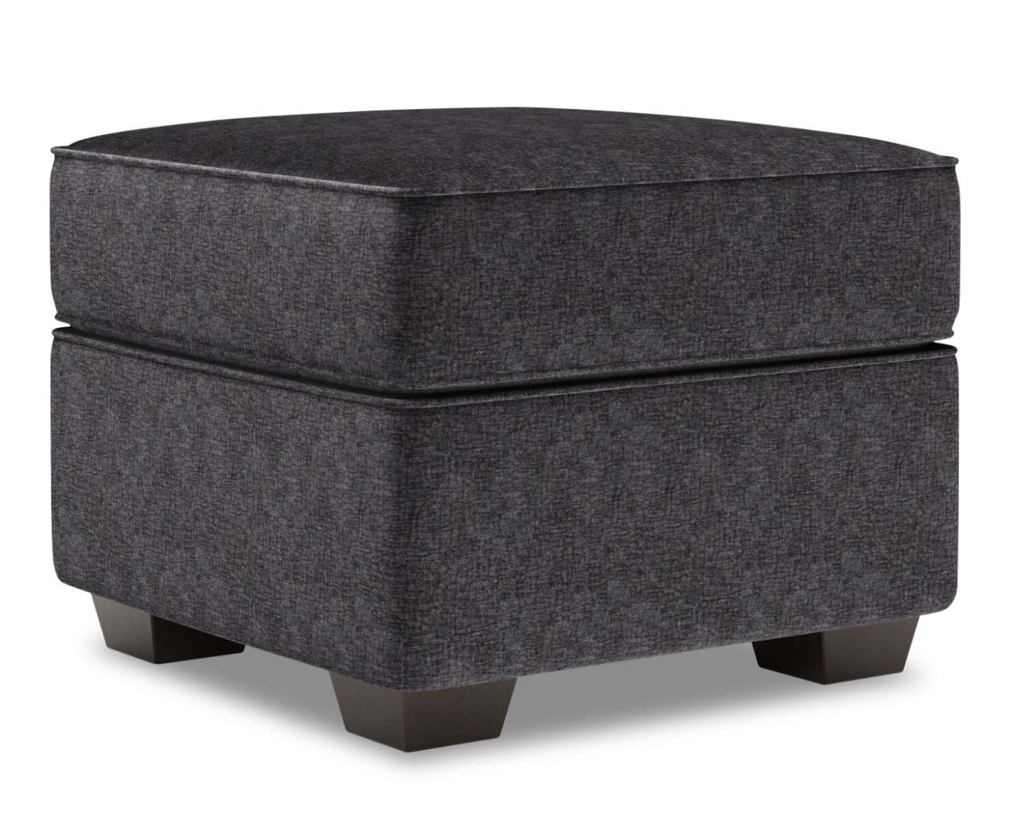 Pouf Roll de Sofa Lab 24 po en tissu chenille - Gris anthracite luxueux | RO802993