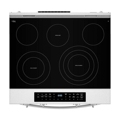Cuisinière électrique Whirlpool de 5,3 pi3 avec friture à air et revêtement WipeCleanMC - acier inoxydable - YWSES7530RZ | Bain à remous 5,3 Cu. Fort. Cuisinière électrique avec revêtement Air Fry et WipeClean™ - Acier inoxydable - YWSES7530RZ | YWSES75Z