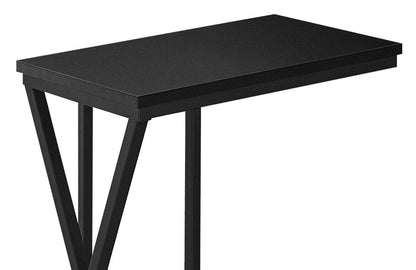 Leila 10,25 C-Shaped Chairside Table - Noir|Table de fauteuil Leila de 10,25 po en forme de C - noire