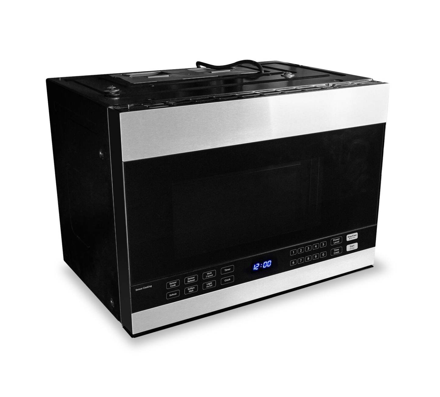 Danby 1,4 Cu. Fort. Four à micro-ondes sur cuisinière - Acier inoxydable - DOM014401G1 | Quatre à micro-ondes à hotte intégrée Danby de 1,4 pi3 - acier inoxydable - DOM014401G1 | DOM01441