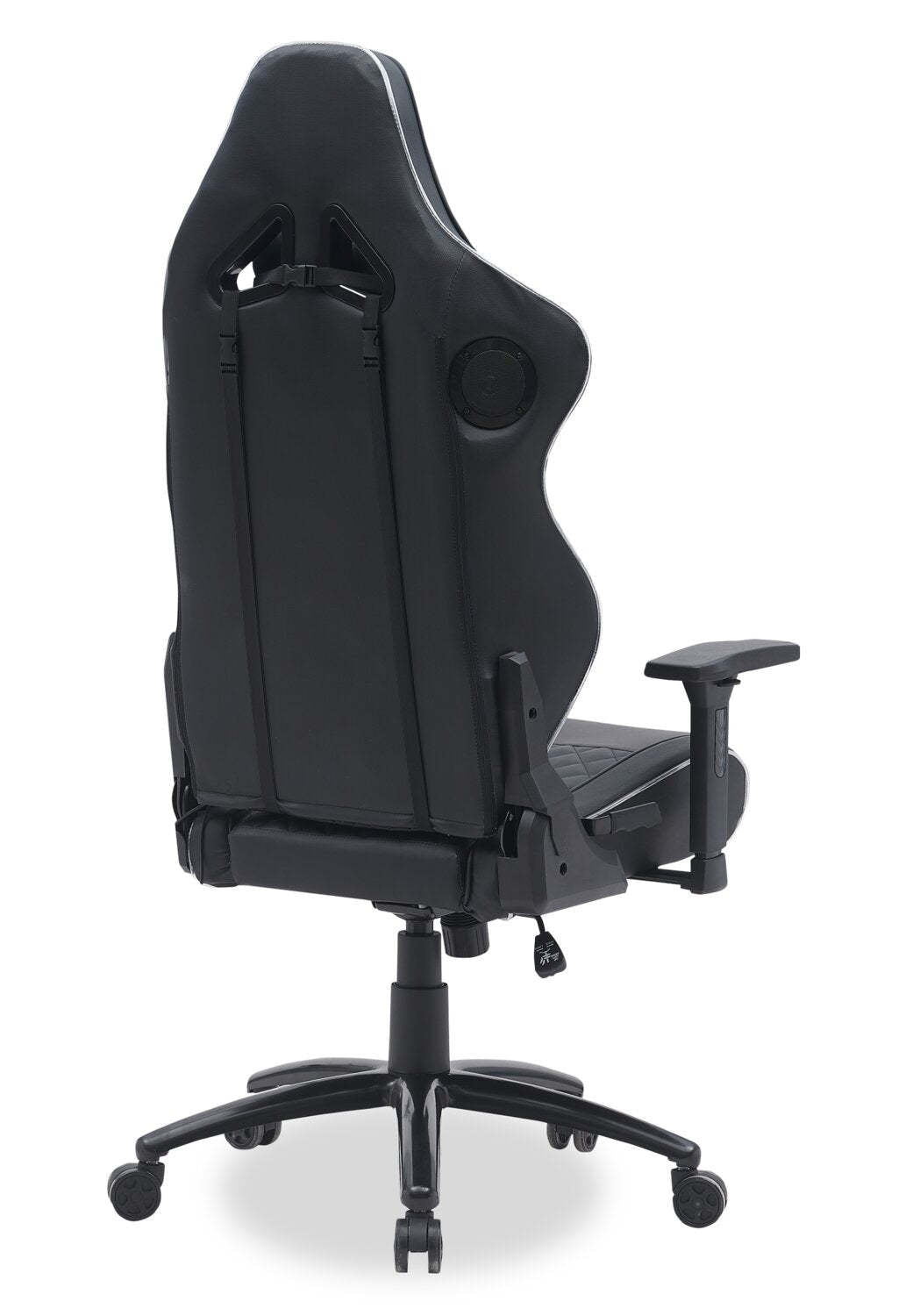Fauteuil de jeu ergonomique Falcon 30" avec haut-parleurs Bluetooth intégrés et éclairage LED - Noir | Fauteuil de jeu ergonomique Falcon de 30 po avec haut-parleurs Bluetooth intégrés et éclairage à DEL - noir