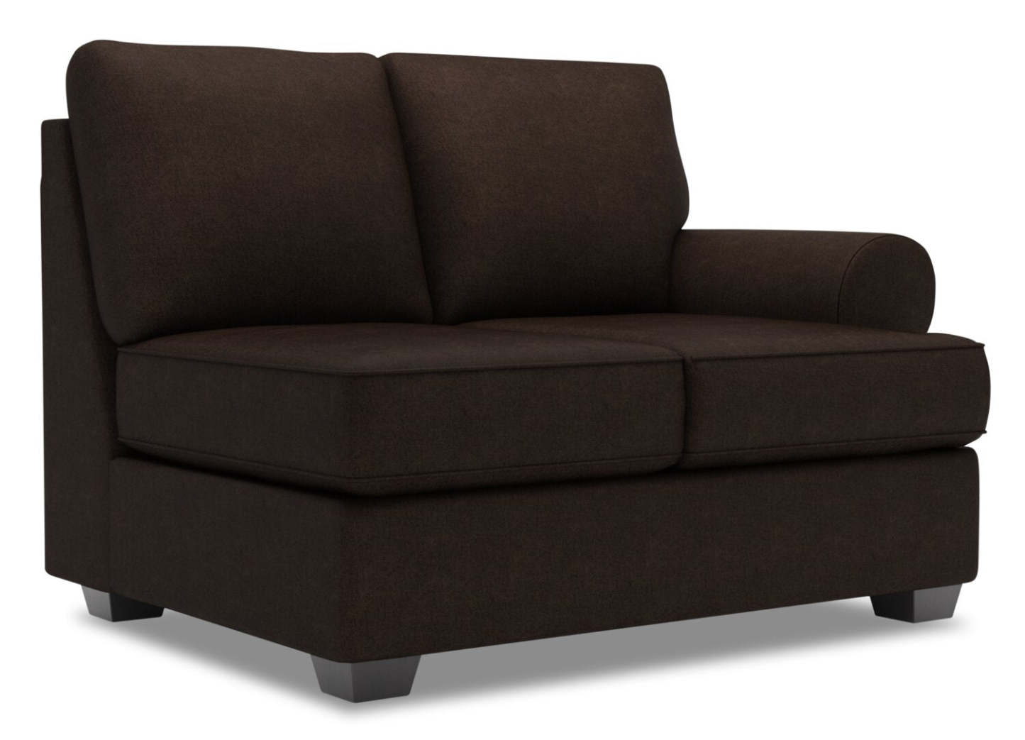 Canapé Lab Roll RAF Causeuse - Chocolat de luxe | Causeuse de droite Roll de la collection Sofa Lab - Chocolat de luxe | RO223293