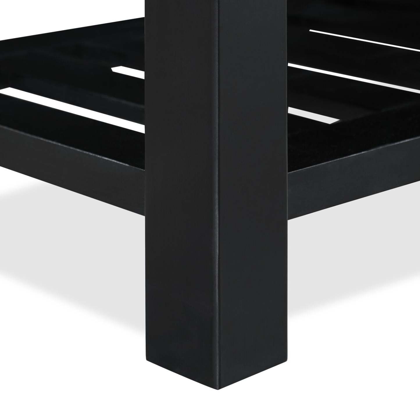 Ryan 43.5 Storage Bench with Bottom Shelf - Dark Grey|Banc de rangement Ryan de 43,5 po avec tablette Inférieure - gris foncé