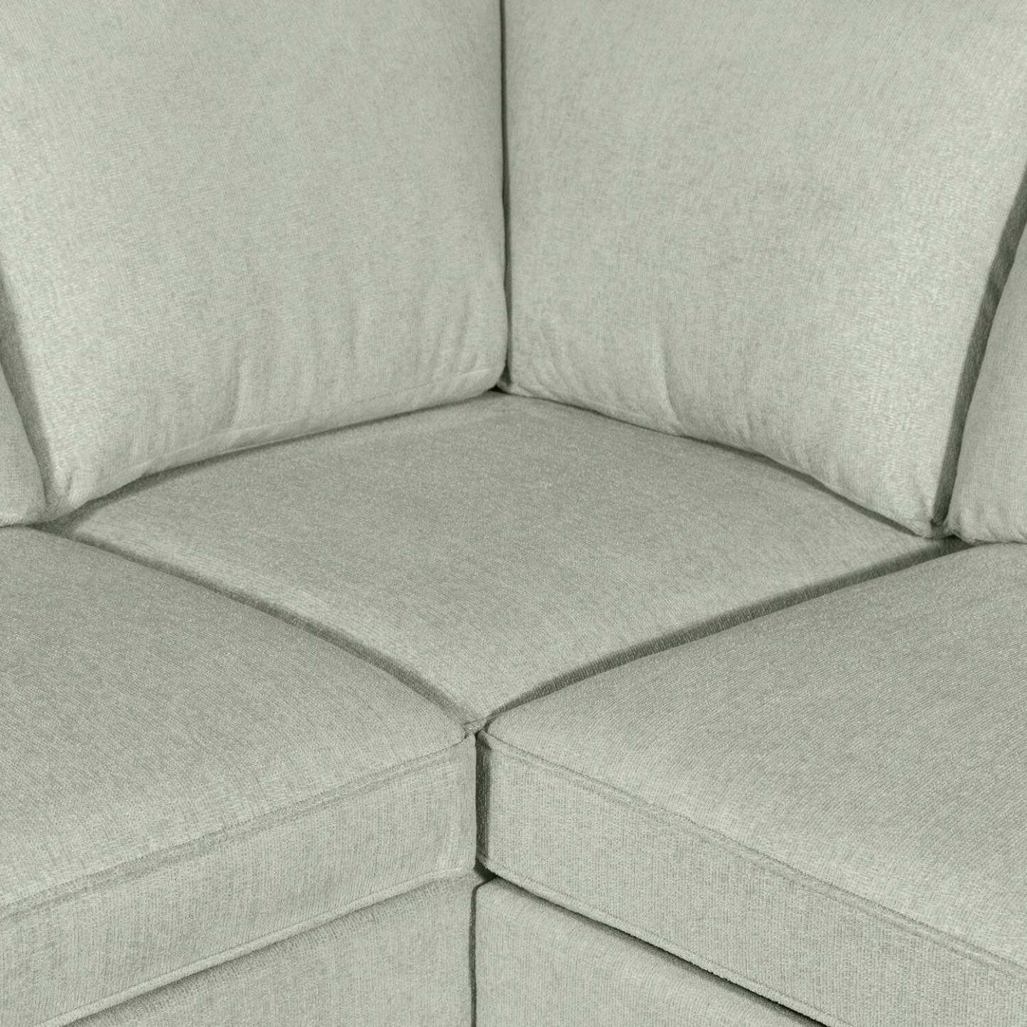 Scott Living Canapé-lit sectionnel Haven 3 pièces en tissu chenille - Bleu écume de mer | Canapé-lit sectionnel Haven de Scott Living 3 pièces en tissu chenille - bleu écume de mer